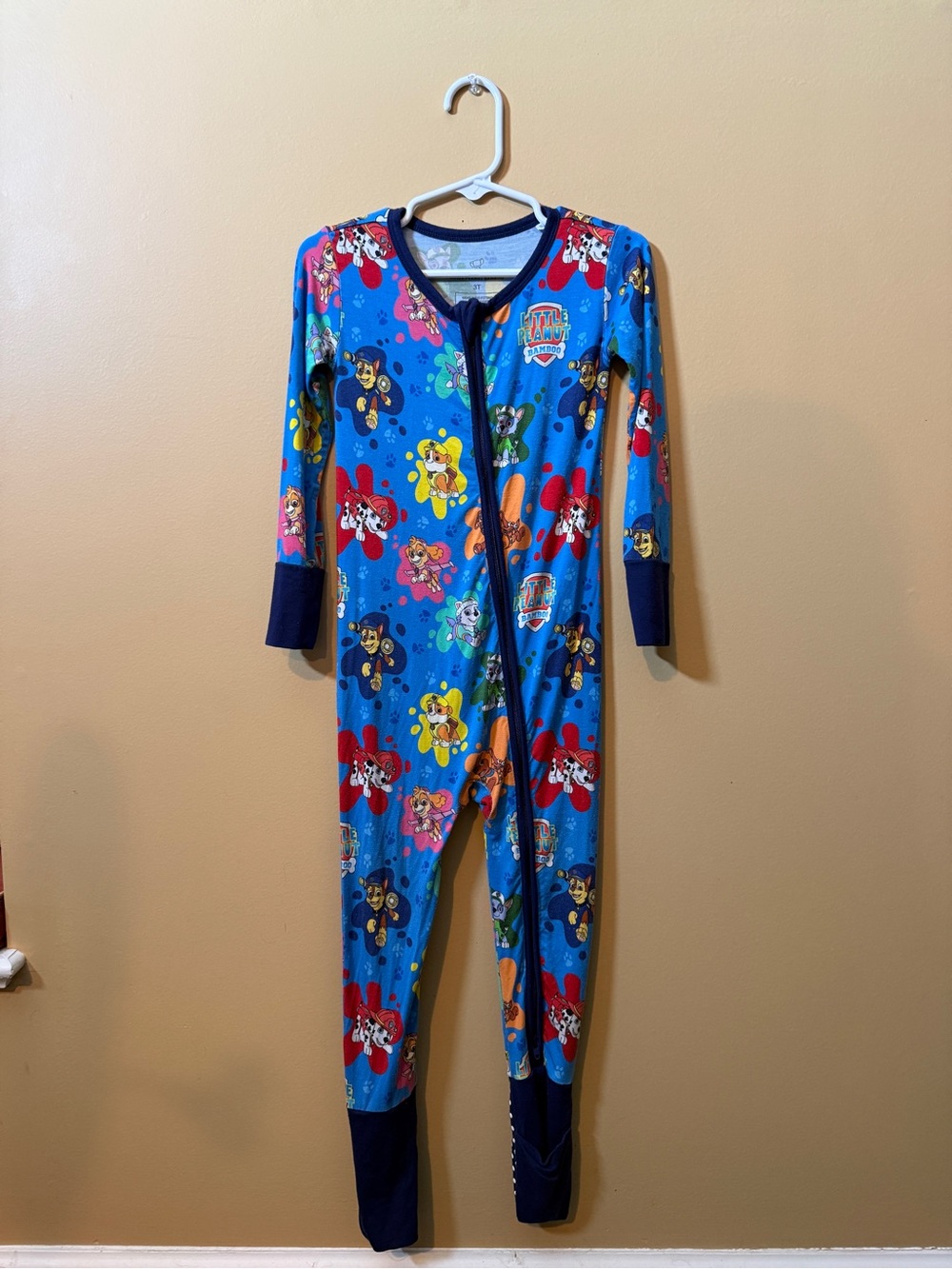 Little Peanut Bamboo Paw Patrol Convertible Pajamas 3T EUC